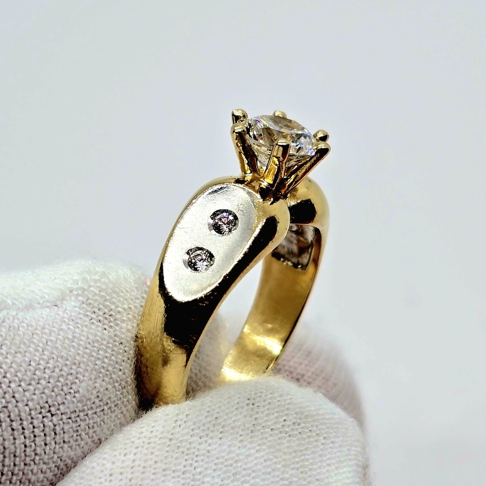 💍 Wedding Ring 💍 Solitaire Diamond, 14K Gold - Picture 11 of 16